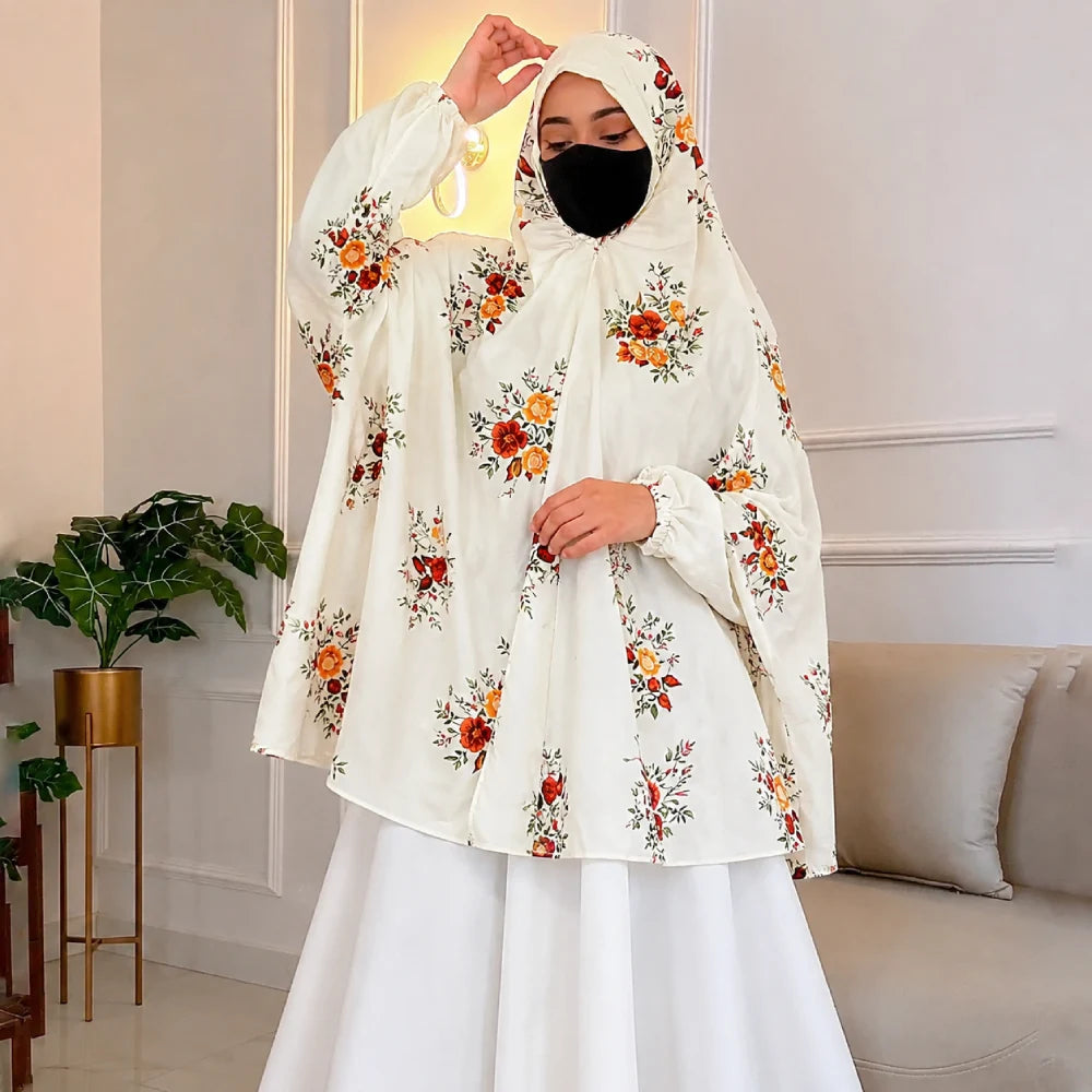 Sakina Knee Length Printed Cotton Namaz Makhna