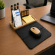 EcoBundle Bamboo Desk Set with Mouse, Mouse Pad, Calendar & Utility Stand