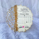 January 2024 Islamic Calendar Couple Frame with Arabic text, gold flakes, and Quran 78:8 verse. Customizable romantic gift for home decor.