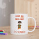 Keep On Smiling Sunnah Mug - Sunnah Smiling Mug | Ceramic, 350ml with cute boy illustration and positive Sunnah reminder, ideal for gifting.
