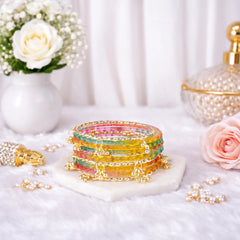 Kashmiri Festive Bangles (Pack of 12)
