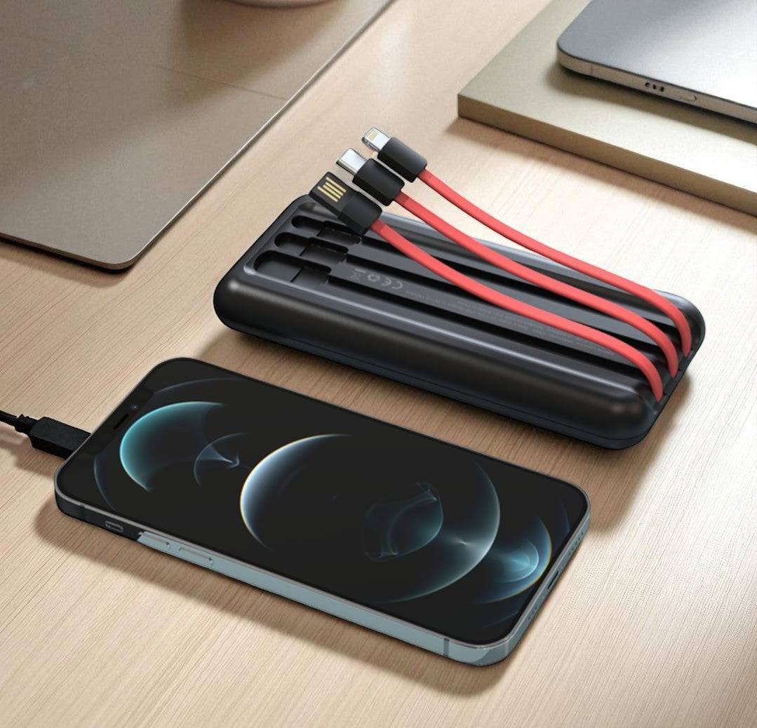 Beam 10K mAh Powerbank with Inbuilt Cables Secondary image