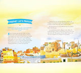 Prophet Lut’s Prayer story in Bedtime Quran Stories - Quran Stories for Kids | Illustrated, with ancient cityscape and moral teachings for children.