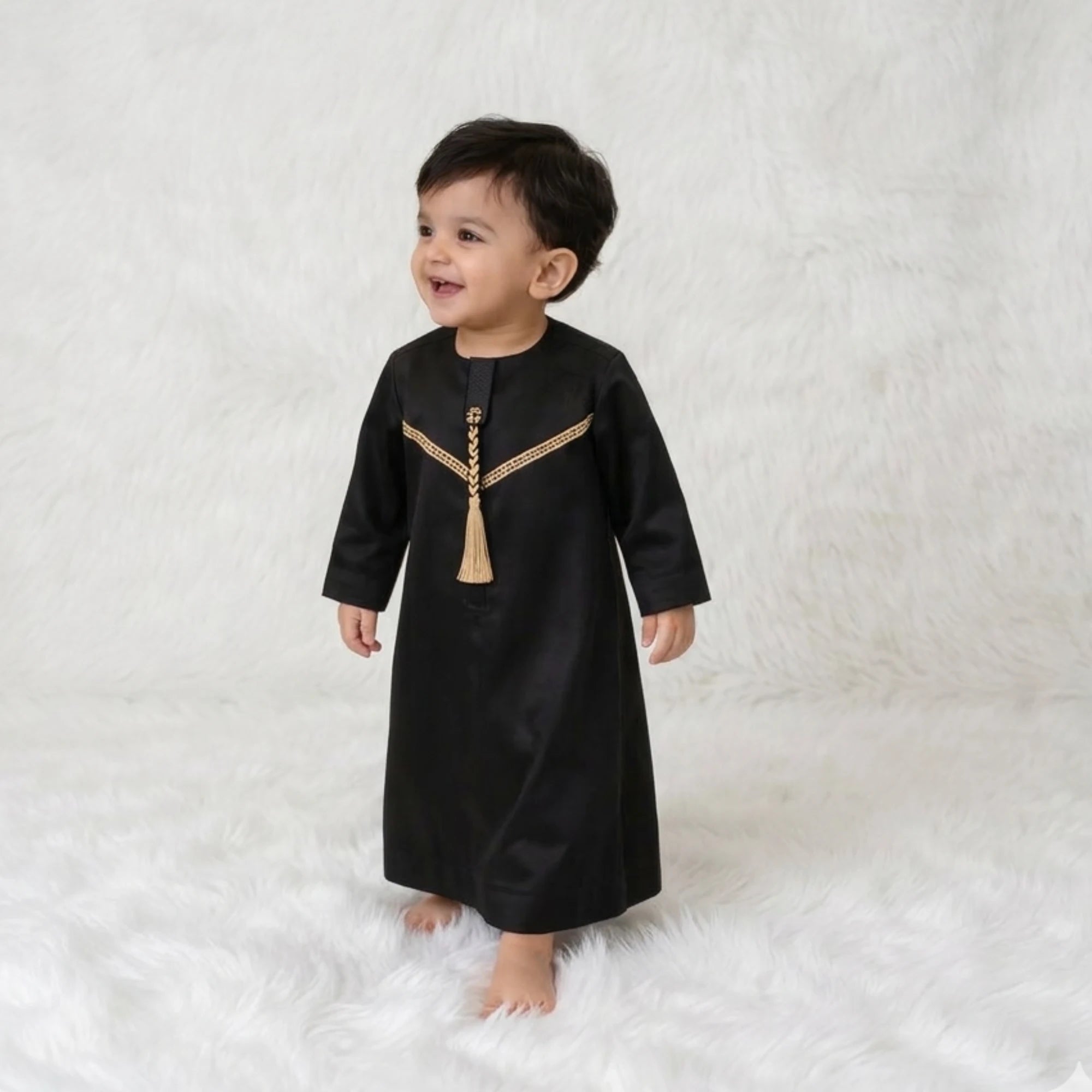 Black Kids Thobes Omani Style Main image