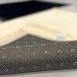 Close-up of non-slip backing on Couple Janamaz Set, soft and durable fabric ideal for daily prayers, perfect Islamic gift for couples.