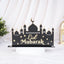 Eid Mubarak stand with mosque silhouette and crescent moon, home decor for Ramadan celebrations