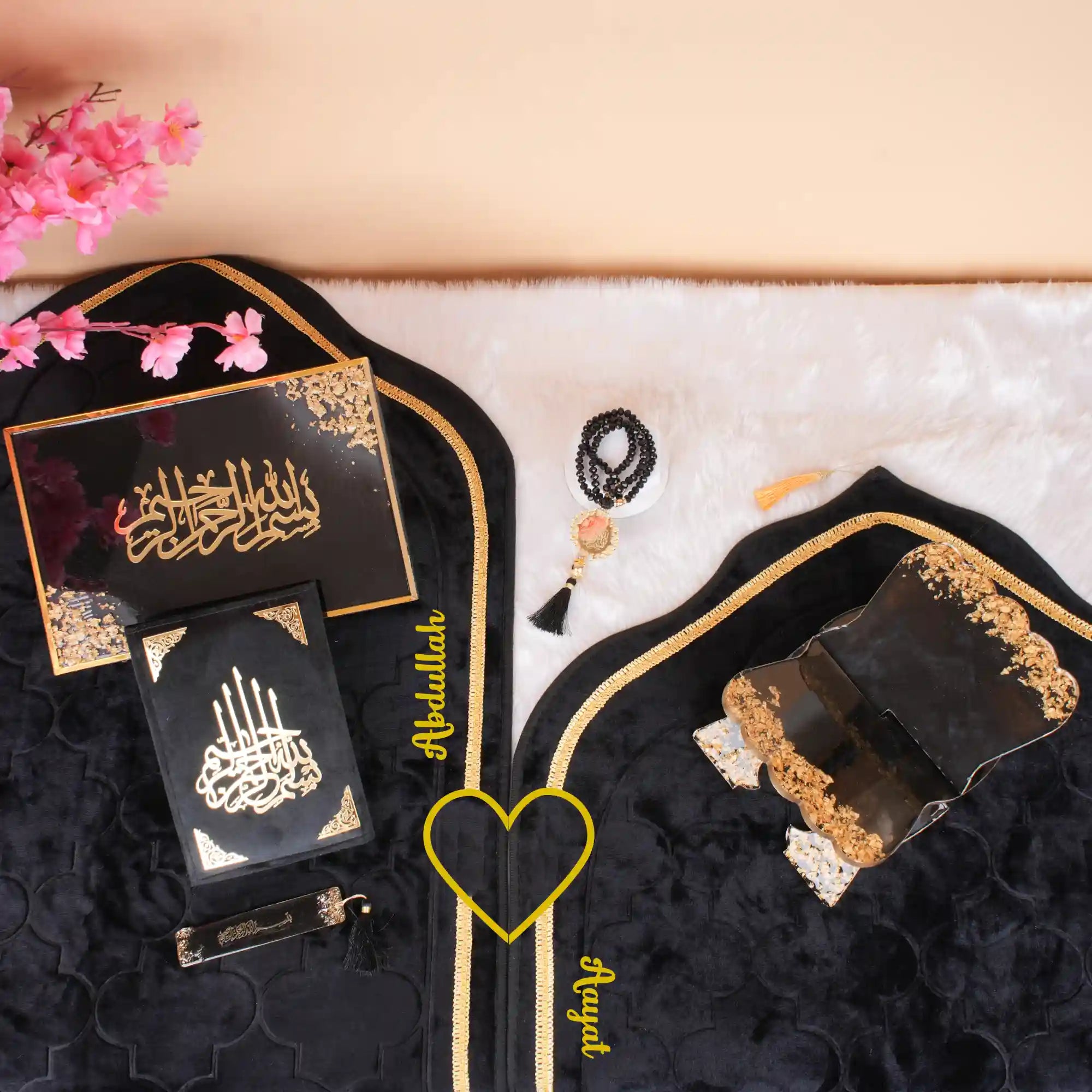 Black Flakes Couple Ibadah Set Secondary image