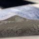 Underside of Rectangle Couple Prayer Mat Set showing anti-slip floral pattern. High-quality finish for comfort and safety during prayer.