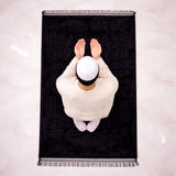Black Rectangle Premium Janamaz with name