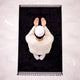Black Rectangle Premium Janamaz with name