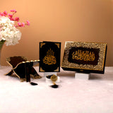 Black Stones Rehal Hamper with Quran and Rehal
