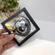 Black Tasbeeh Combo - Transparent Tasbeeh with 100-bead pearl prayer beads and digital counter in a black display box, ideal for Islamic gifting.
