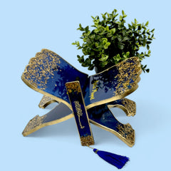 Blue Flakes Designer Rehal & Bookmark