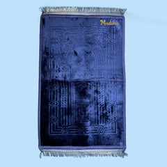 Blue Rectangle Premium Janamaz with name