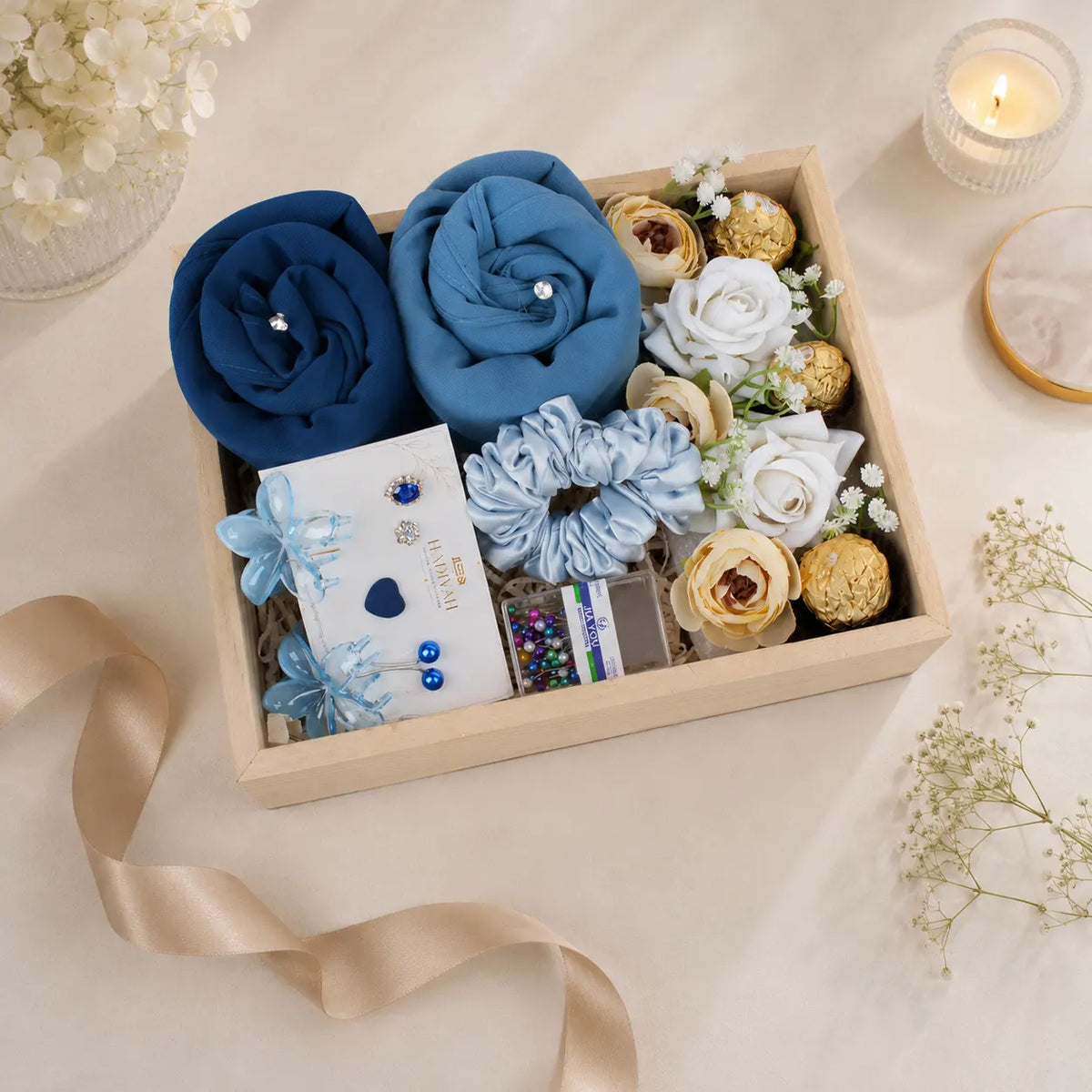 Qamar Elegance Premium Hijab Gift Box