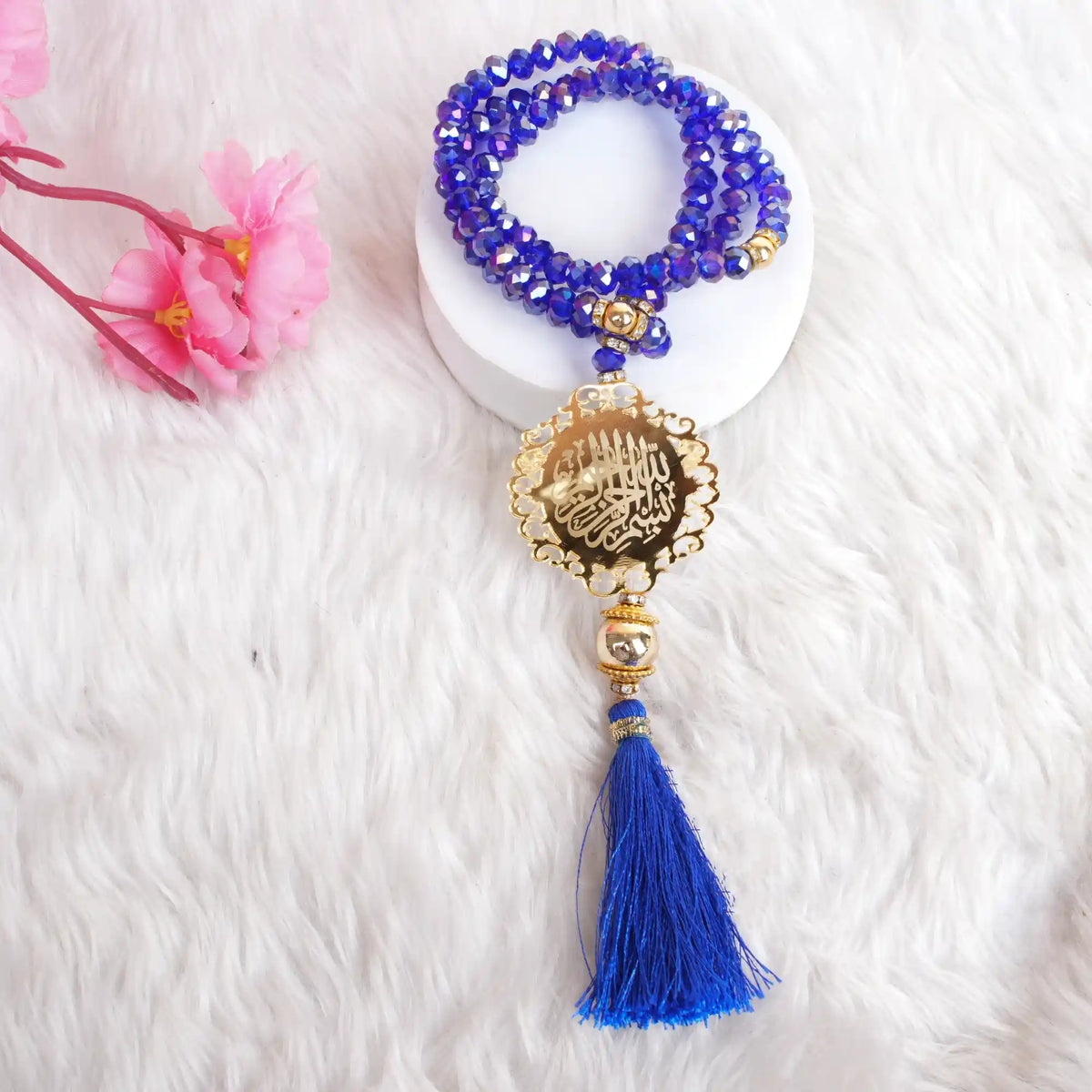 Blue Sequence Rehal Hamper Crystal Acrylic Tasbeeh