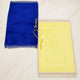 Rectangle Couple Janamaz Set - Elegant Prayer Mats in blue and offwhite with heart design, perfect for Islamic wedding or bridal gifts.