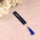 Blue Islamic bookmark with tassel from Blue Stones Rehal Hamper. Elegant accessory for Quran reading and gifting.