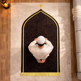 Brown Dome Premium Janamaz with name