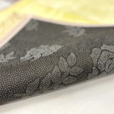 Non-slip floral patterned backing of Couple Janamaz Prayer Mat ensures comfort and stability during prayer.