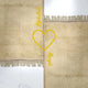 Personalized Couple Janamaz Set in Champagne Gold with embroidered names and heart design, perfect for bridal and wedding gifts.