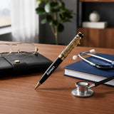 Caduceus Elite Doctor Premium Ball Pen shown up close with premium finish detail