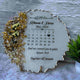 Personalized Islamic Calendar Couple Frame with names Rehman & Farisa, May 2024 calendar, dried flowers, and Quran 78:8 verse. Ideal wedding gift.