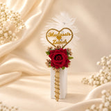 Gold-Toned With Red Rose Nikah Signing Pen