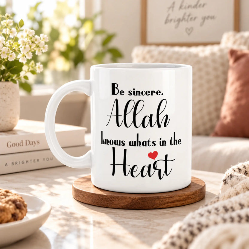 Allah knows what's in the heart mug Main image