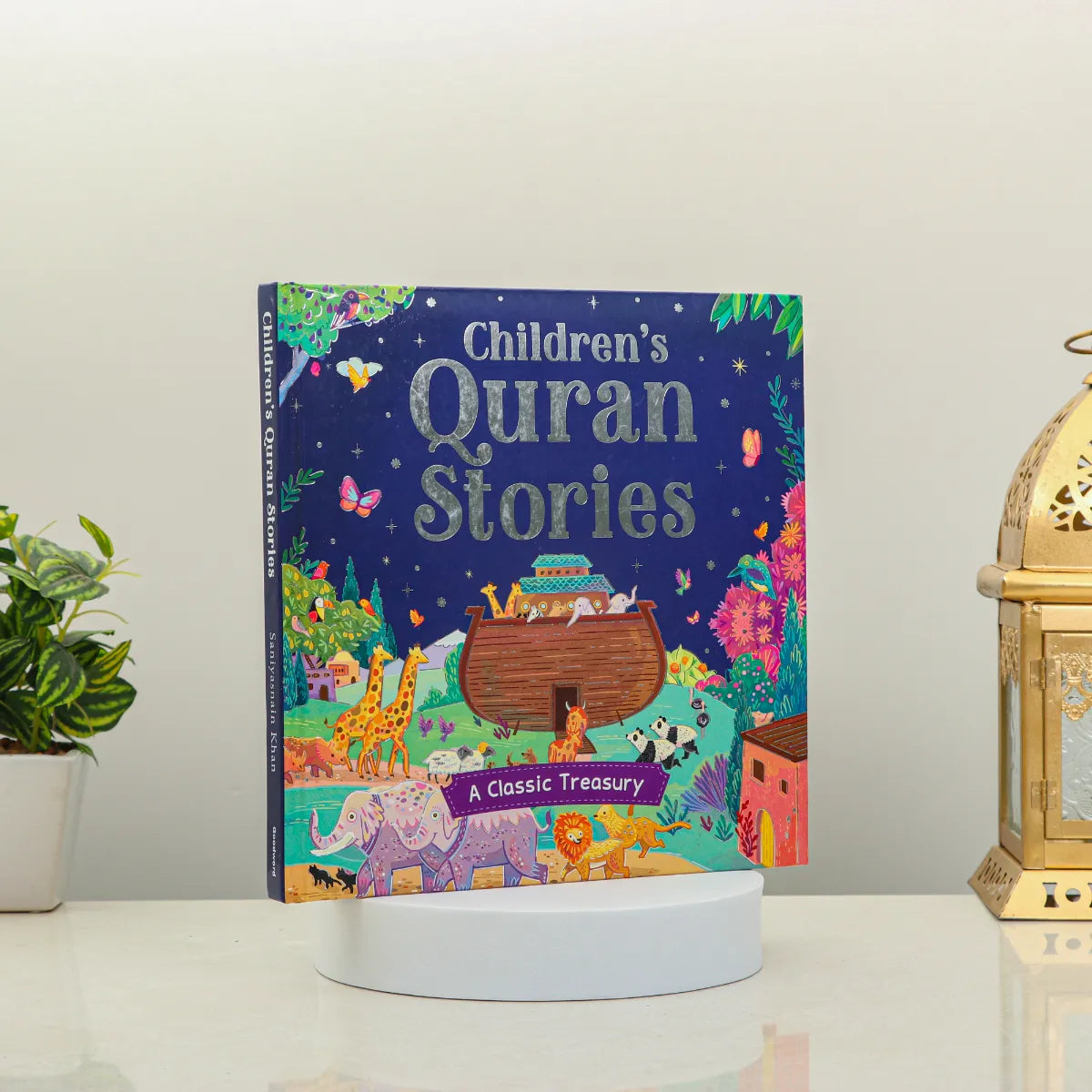 Front angled view of Children's Quran Stories - Kids Quran Stories Book, a perfect Ramadan or Eid gift with engaging Islamic stories for young readers.