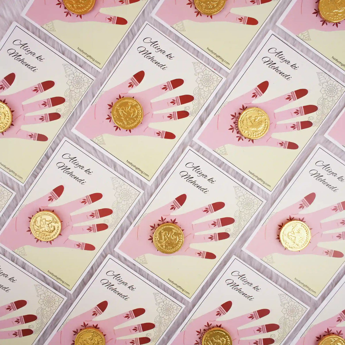 Mehndi Favors - Chocolate Cards