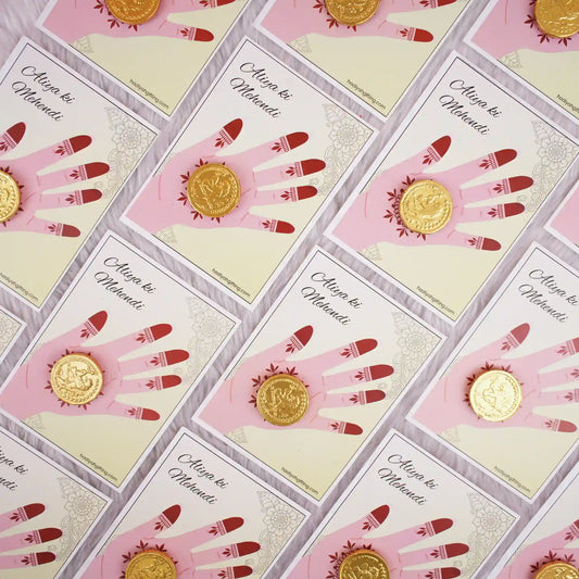 Mehndi Favors - Chocolate Cards