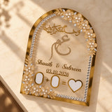 Qalbain – Personalised Nikah Thumbprint Frame