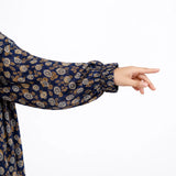 Detailed view of Prayer Dress 4's sleeve with elastic cuff, emphasizing the secure fit and premium chiffon fabric for prayer wear.