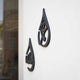Side view of 11x16 inch Allah & Muhammed Calligraphy Wall Art showing depth and elegant black finish for modern home decor.
