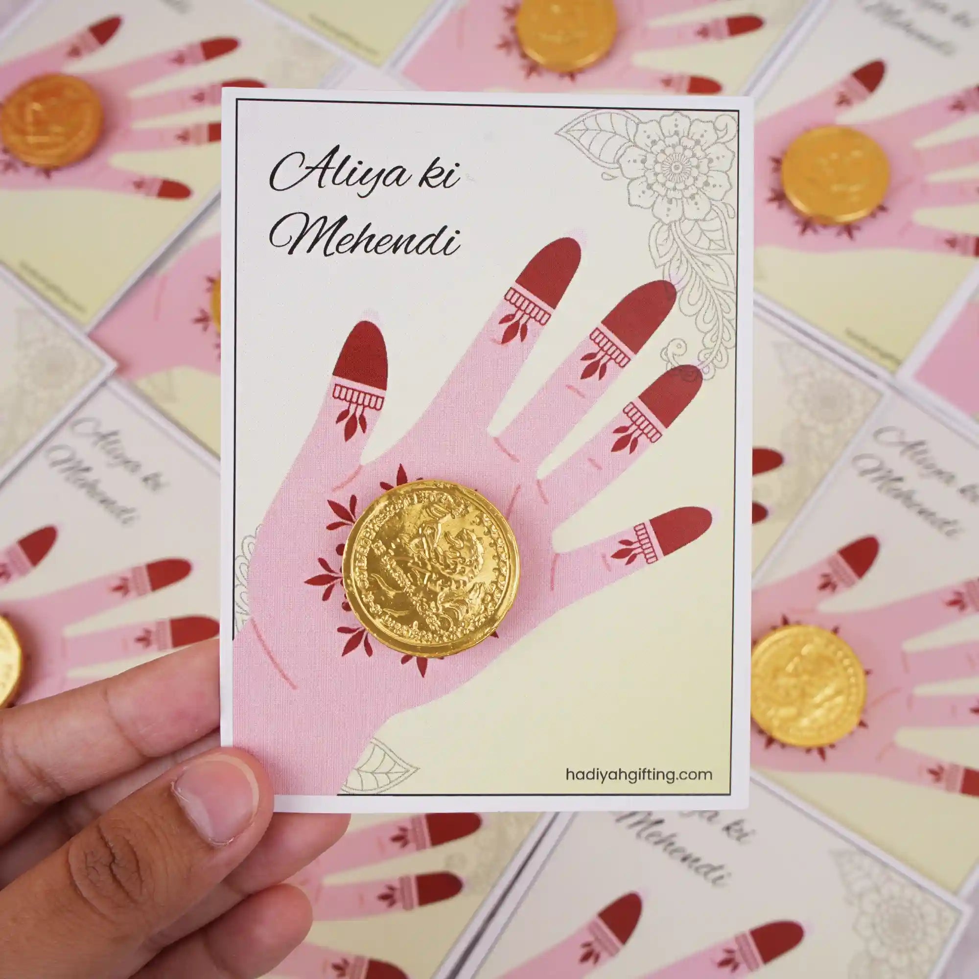Mehndi Favors - Chocolate Cards Main image