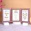 Detailed view of A4 Nikah Nama from Maroon Majestic Essential Nikah Hamper with Islamic verses and bride-groom names for wedding documentation.