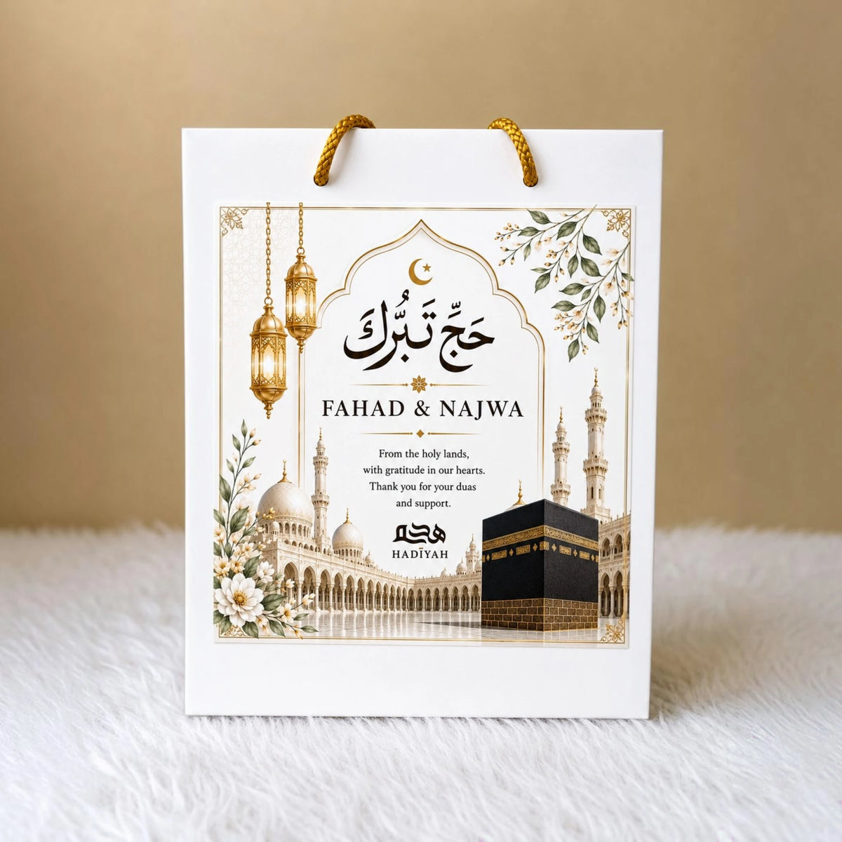Personalised Hajj Favors Gift Bag