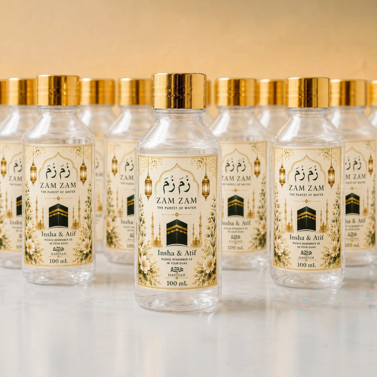 Premium Zam Zam Bottles 100ml for Hajj & Umrah Tabarruk