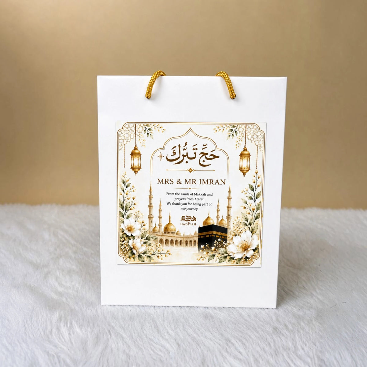 Personalised Hajj Favors Gift Bag
