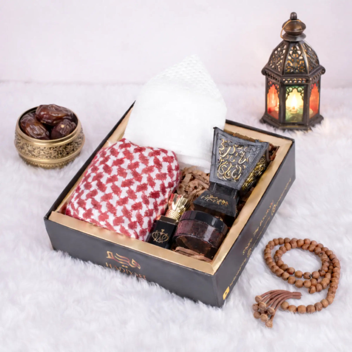 EID Nawab Men's Hamper festive gift set with treats, decor, accessories