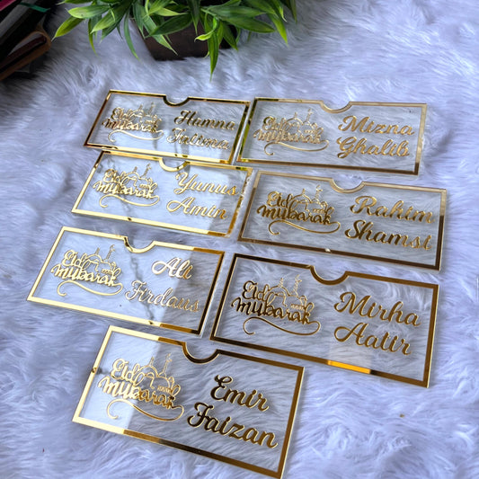 EID Mubarak Acrylic Envelope