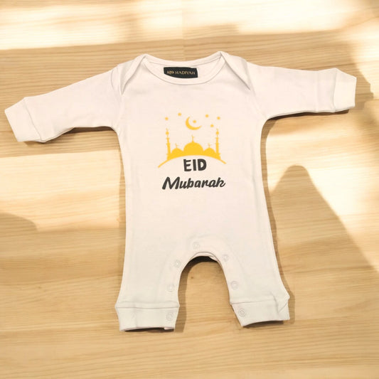 EID Mubarak Baby Boy Romper with Name