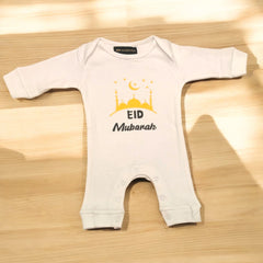 EID Mubarak Baby Boy Romper with Name