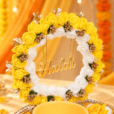 Rasm-e-Haldi Tray – Floral Haldi Ceremony Platter