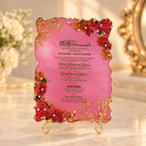 The Bismillah Blossom wedding frame with elegant floral artwork and Islamic-inspired design