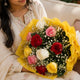 Elegant Mix Roses Bunch shown from a different angle