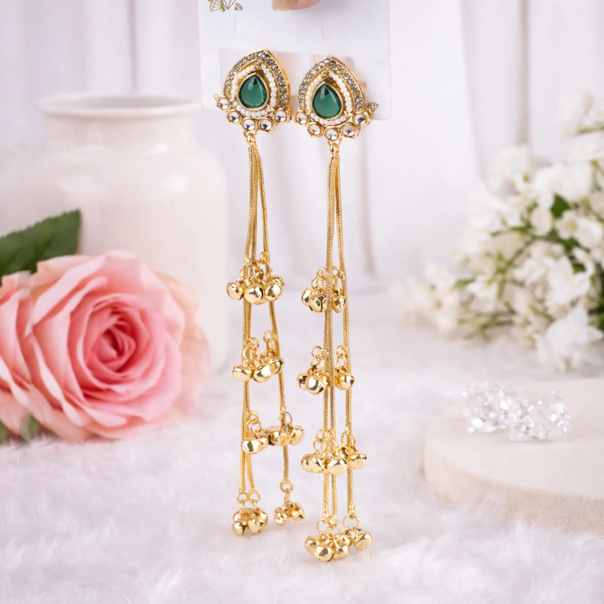 Kashmiri Noor Jhumkas women's earrings online