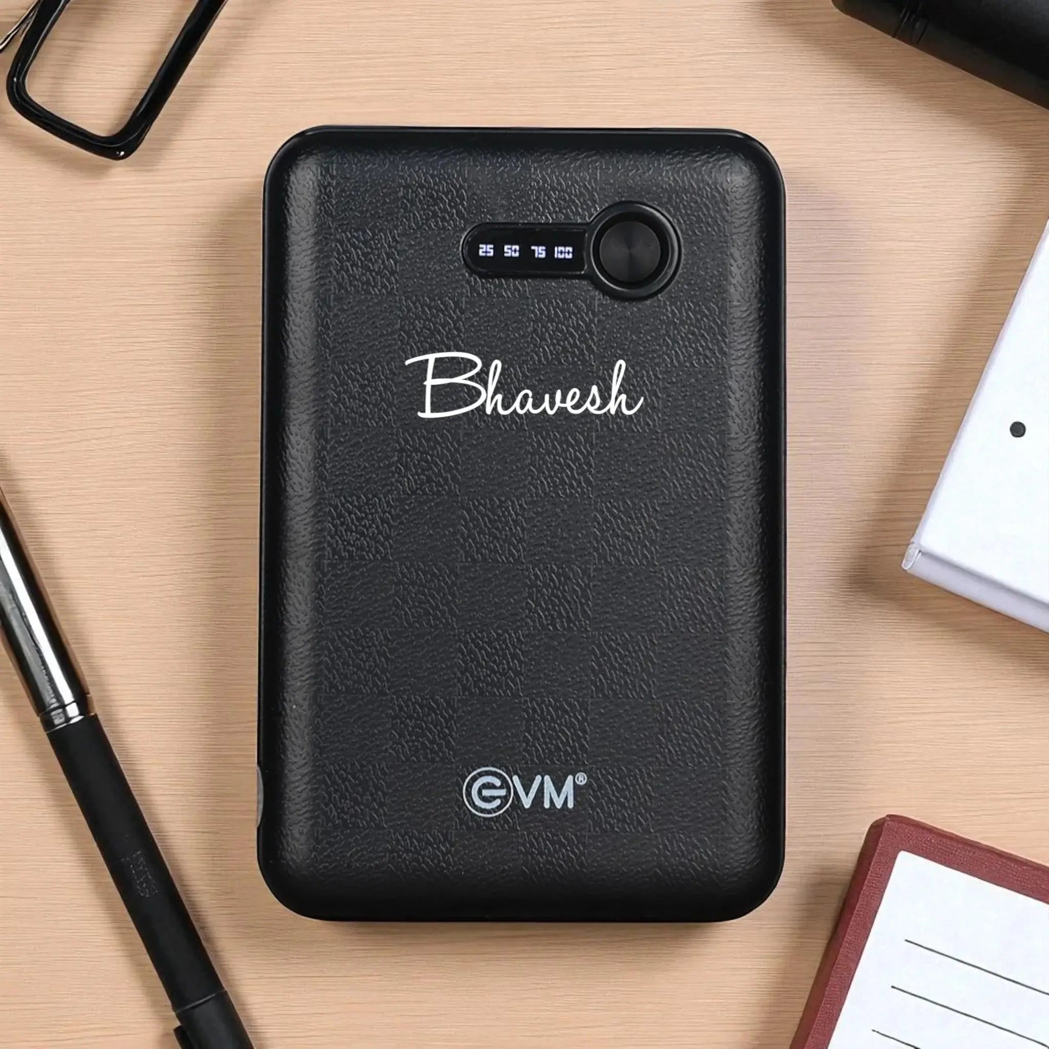 Encore+ 5K Powerbank - Reliable Mobile Charger | Portable with LED indicator and personalized name engraving, ideal for everyday charging needs. Main image