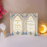 Eternal Petals Nikah Nama - Customizable Keepsake | Unique with thumbprint heart and floral arch, personalized Nikah gift for Shahid & Sarmin.